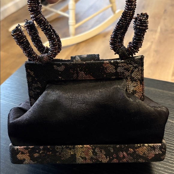 Beaded Black and Multicolor Handbag - Picture 7 of 7